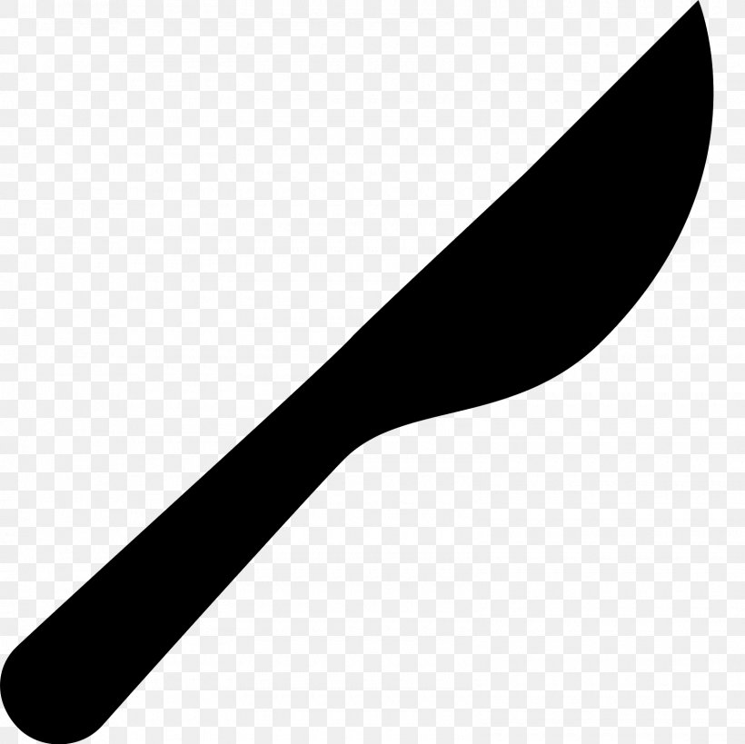 Knife Kitchen Knives Fork Clip Art, PNG, 1600x1600px, Knife, Black And White, Blade, Butcher Knife, Cold Weapon Download Free