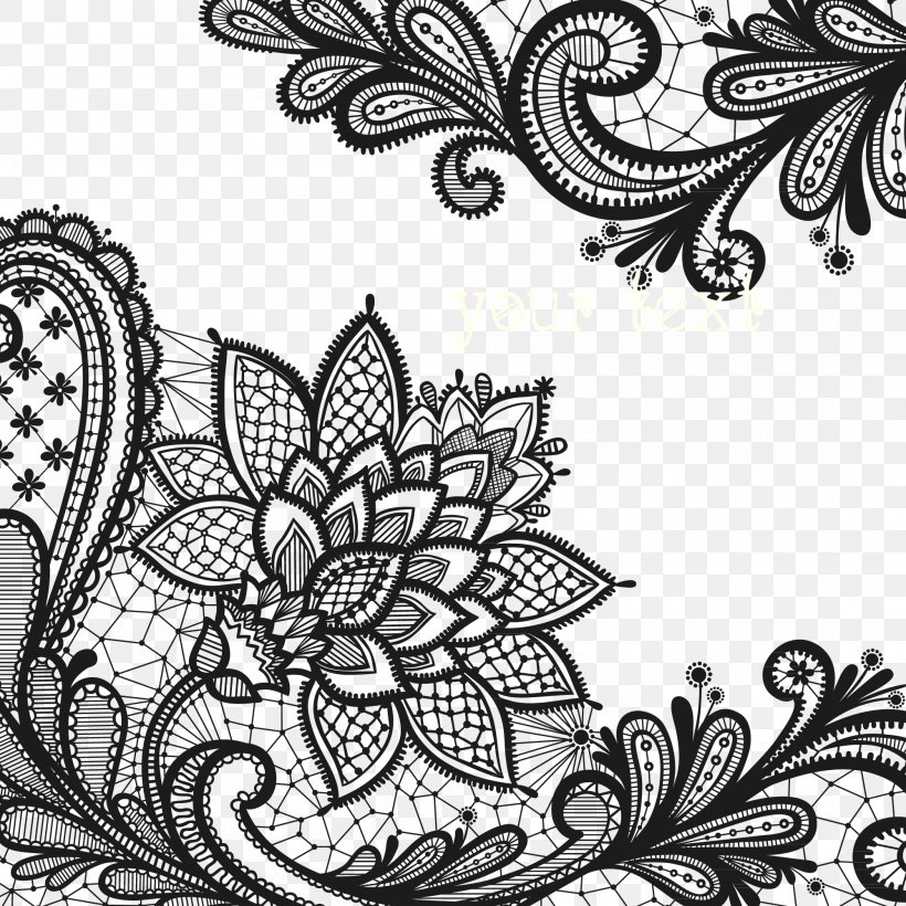 Lace Flowers, PNG, 2000x2000px, Perfume, Aroma, Art, Black And White, Cosmetics Download Free