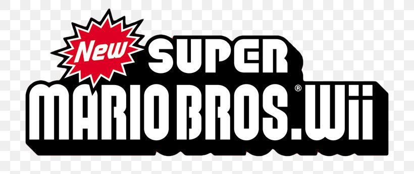 New Super Mario Bros. Wii New Super Mario Bros. U, PNG, 804x346px, New Super Mario Bros, Area, Black And White, Brand, Koopalings Download Free