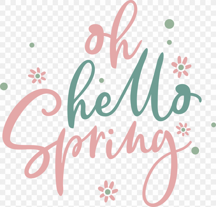 Oh Hello Spring Hello Spring Spring, PNG, 3000x2873px, Hello Spring, Calligraphy, Flower, Geometry, Line Download Free