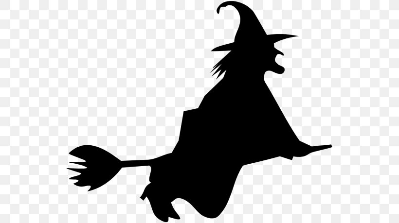 Silhouette Befana Witchcraft Clip Art, PNG, 550x459px, Silhouette, Android, Beak, Befana, Black Download Free