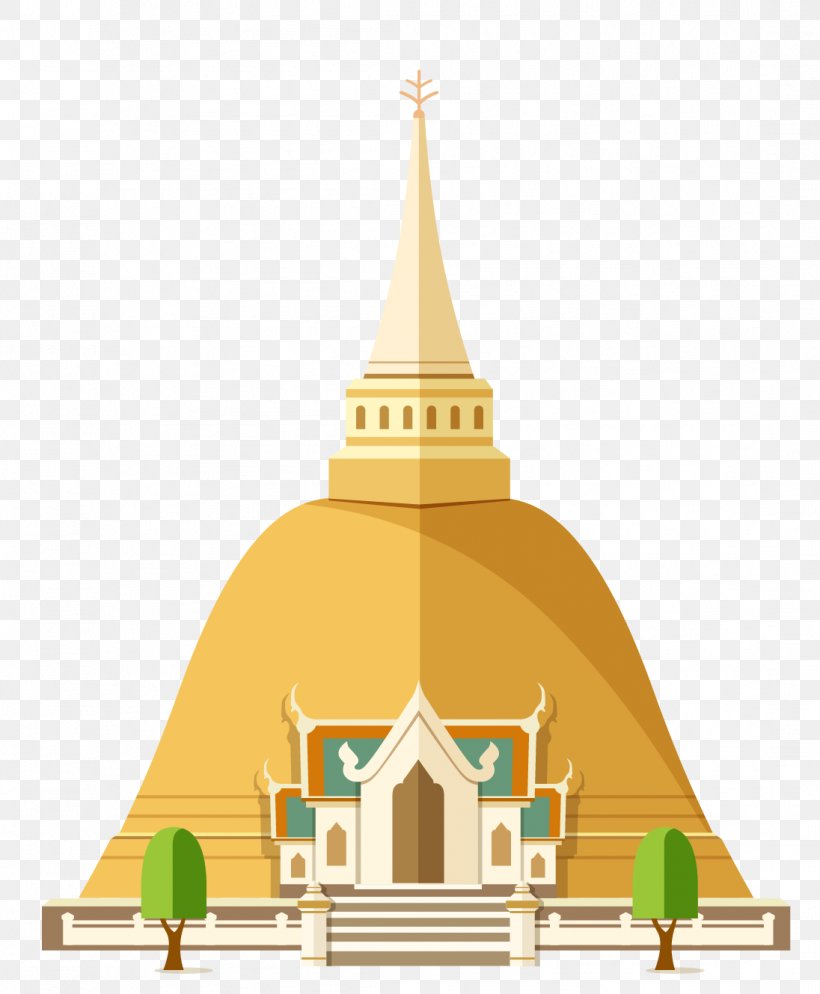 Thailand Landmark Tourism, PNG, 1096x1329px, Landmark, Building, Cartoon, Dome, Facade Download Free