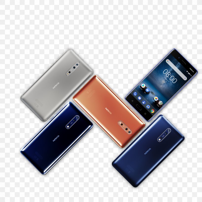 Nokia 8 Nokia 5 Nokia 6 Nokia 3 Samsung Galaxy S8, PNG, 1200x1200px, Nokia 8, Android, Cellular Network, Communication Device, Electronic Device Download Free
