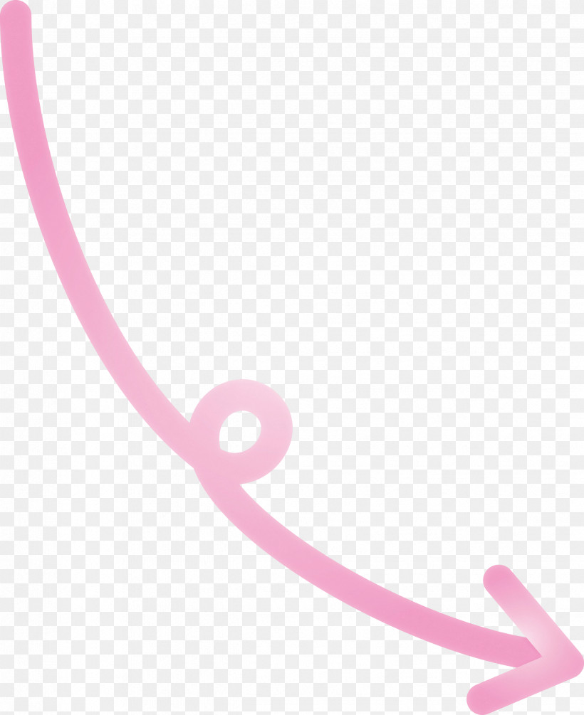 Curved Arrow, PNG, 2446x3000px, Curved Arrow, Line, Magenta, Pink Download Free