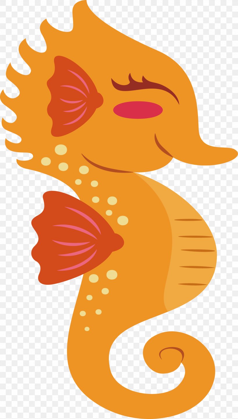 Dwarf Seahorse Orange Clip Art, PNG, 1373x2416px, Dwarf Seahorse, Animal, Art, Artwork, Cartoon Download Free
