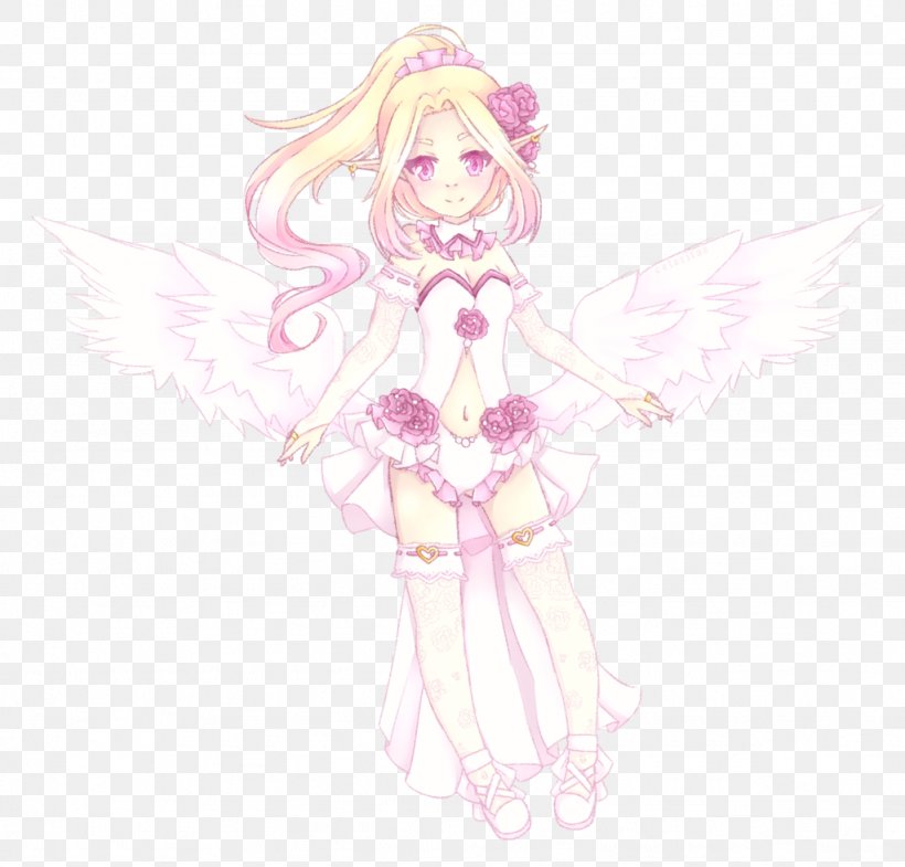 Fairy Pink M Costume Design Sketch, PNG, 1024x981px, Watercolor, Cartoon, Flower, Frame, Heart Download Free