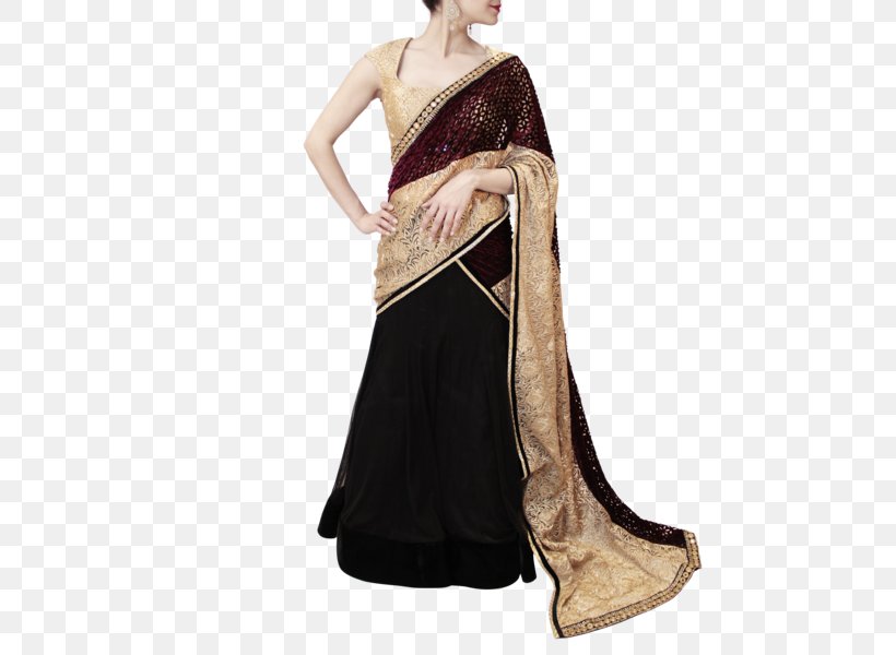 Lehenga-style Saree Gown Sari Blouse, PNG, 524x600px, Lehengastyle Saree, Beige, Blouse, Brown, Costume Design Download Free