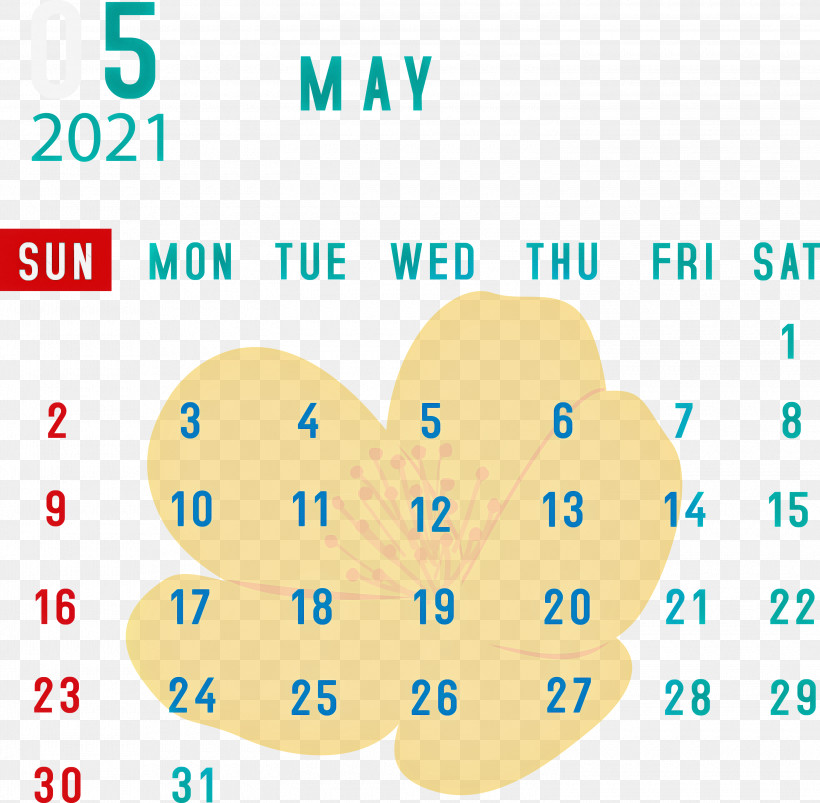 May 2021 Calendar May Calendar 2021 Calendar, PNG, 3000x2939px, 2021 Calendar, May Calendar, Calendar System, Diagram, Geometry Download Free