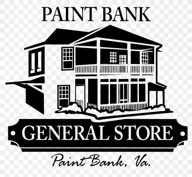 Paint Bank General Store Dairy Shopping Potts Creek Depot Lodge, PNG, 900x827px, Dairy, Black And White, Brand, Building, Elevation Download Free