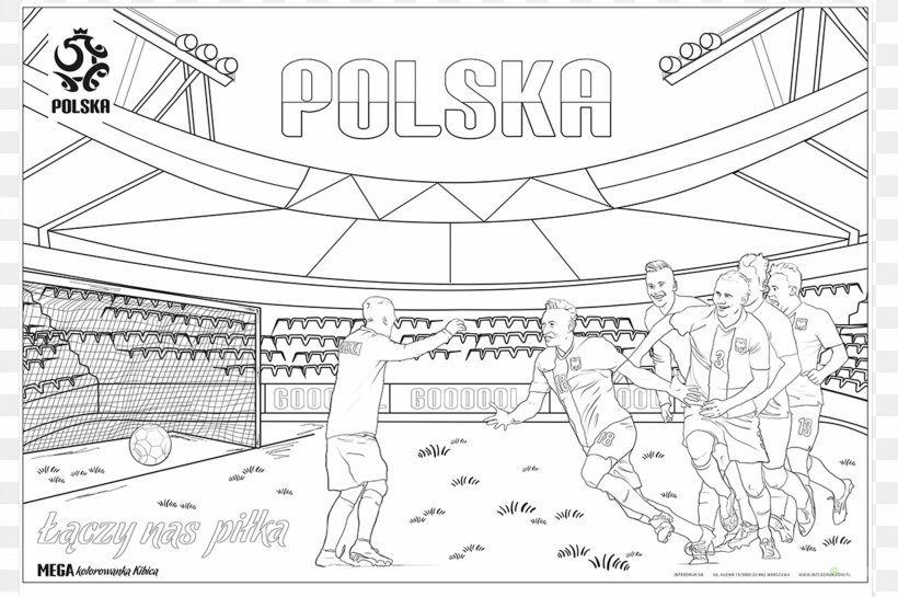 Poland National Football Team Coloring Book Line Art Polish Football Association, PNG, 2128x1416px, Poland National Football Team, Area, Arkadiusz Milik, Artwork, Ball Download Free