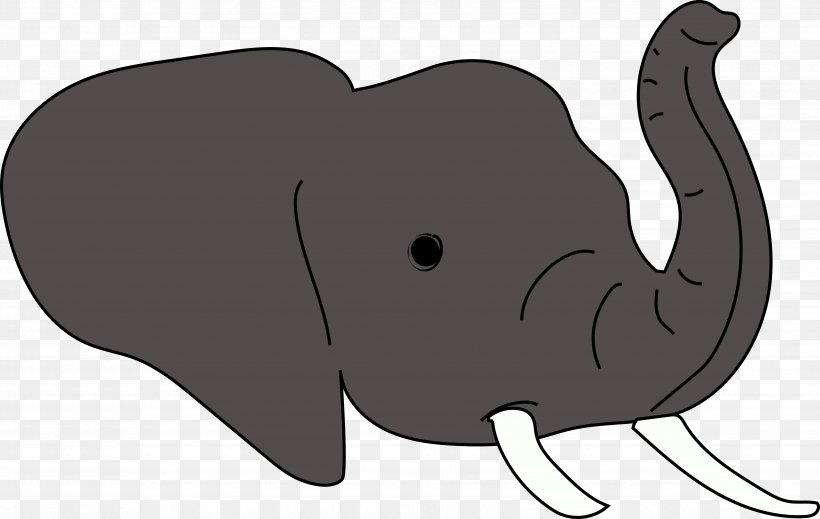 African Elephant Animal Cartoon Clip Art, PNG, 6612x4192px, Watercolor, Cartoon, Flower, Frame, Heart Download Free