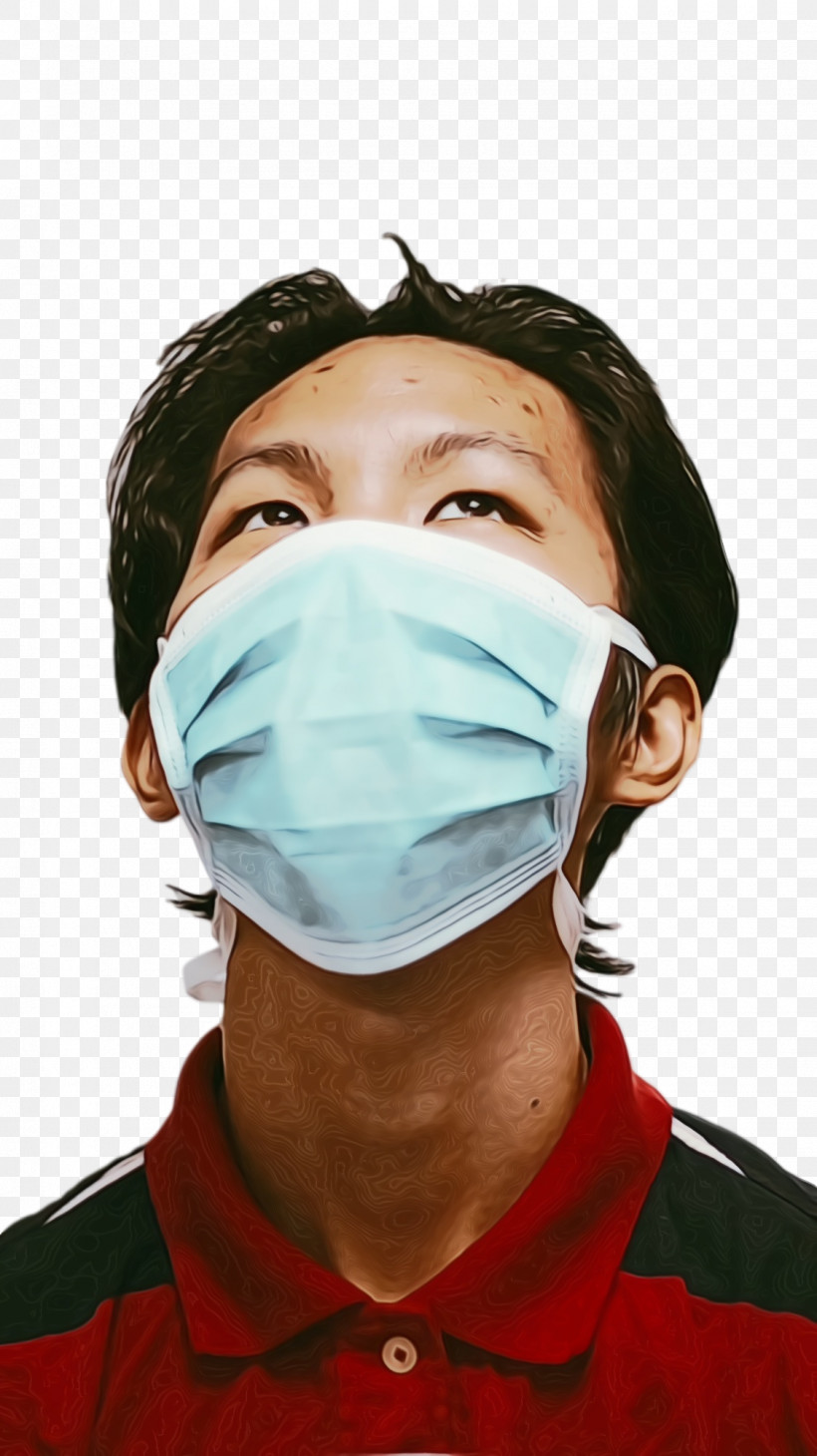 Mask Surgical Mask Headgear Physician, PNG, 1124x2002px, Watercolor, Face, Headgear, Mask, Paint Download Free