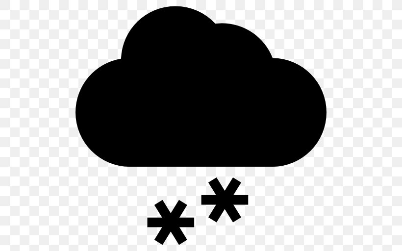 Snow Flurry Snowflake Clip Art, PNG, 512x512px, Snow Flurry, Black, Black And White, Cloud, Cold Download Free