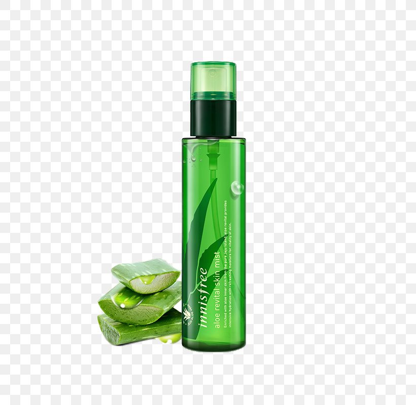 Aloe Vera Skin Care Mist Innisfree, PNG, 800x800px, Aloe Vera, Bottle, Cleanser, Cosmetics, Extract Download Free