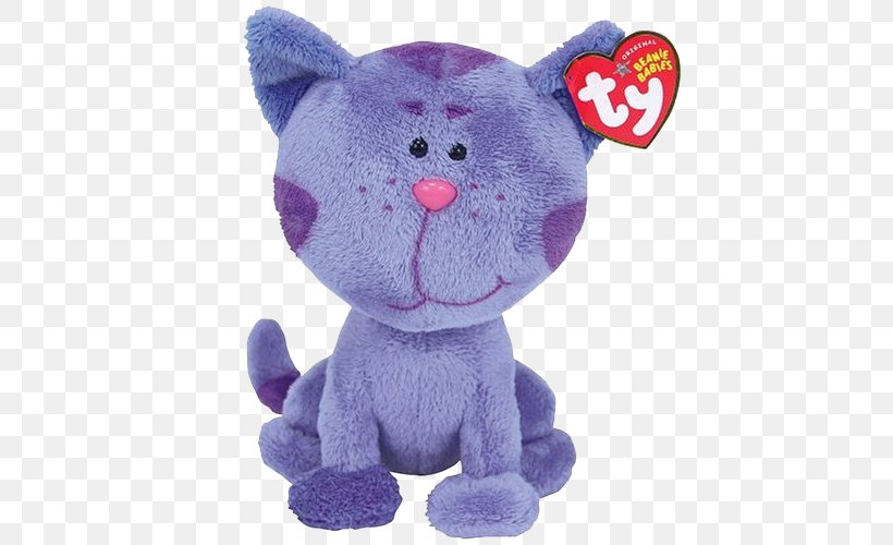 Beanie Babies Ty Inc. Stuffed Animals & Cuddly Toys Periwinkle, PNG, 500x500px, Beanie Babies, Beanie, Beanie Buddy, Blue, Cat Download Free