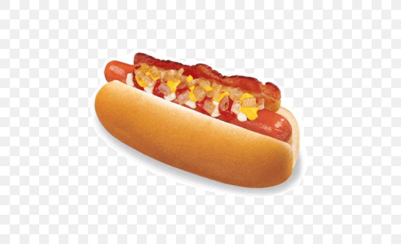 Chili Dog Chicago-style Hot Dog Fast Food Cuisine Of The United States, PNG, 500x500px, Chili Dog, American Food, Bockwurst, Chicago Style Hot Dog, Chicagostyle Hot Dog Download Free
