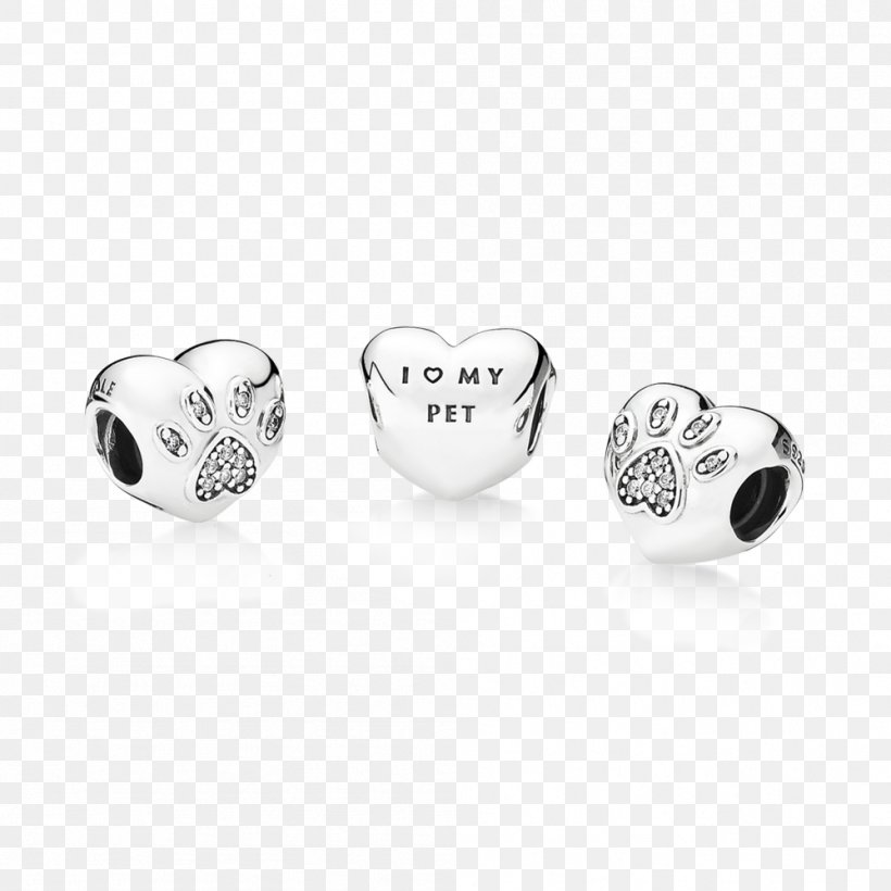 Dog I Love My Pet Animal Paw Print Pandora Charm Bracelet Puppy, PNG, 999x999px, Dog, Body Jewelry, Bracelet, Charm Bracelet, Cubic Zirconia Download Free