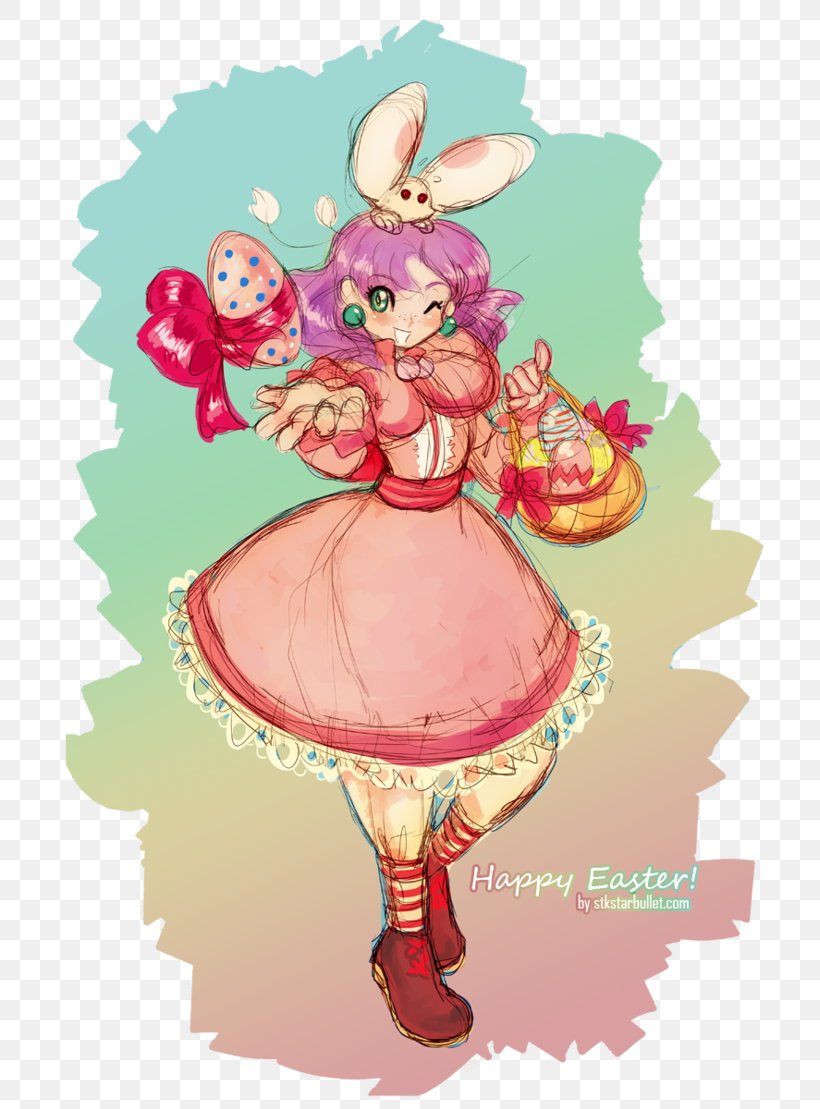 Easter DeviantArt Grandia, PNG, 721x1109px, Watercolor, Cartoon, Flower, Frame, Heart Download Free