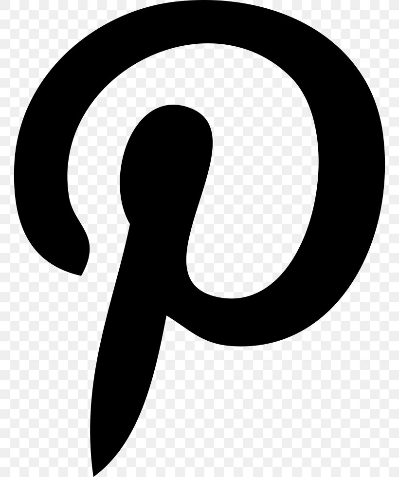 Pinterest Black, PNG, 764x980px, Logo, Area, Artwork, Black And White, Computer Software Download Free