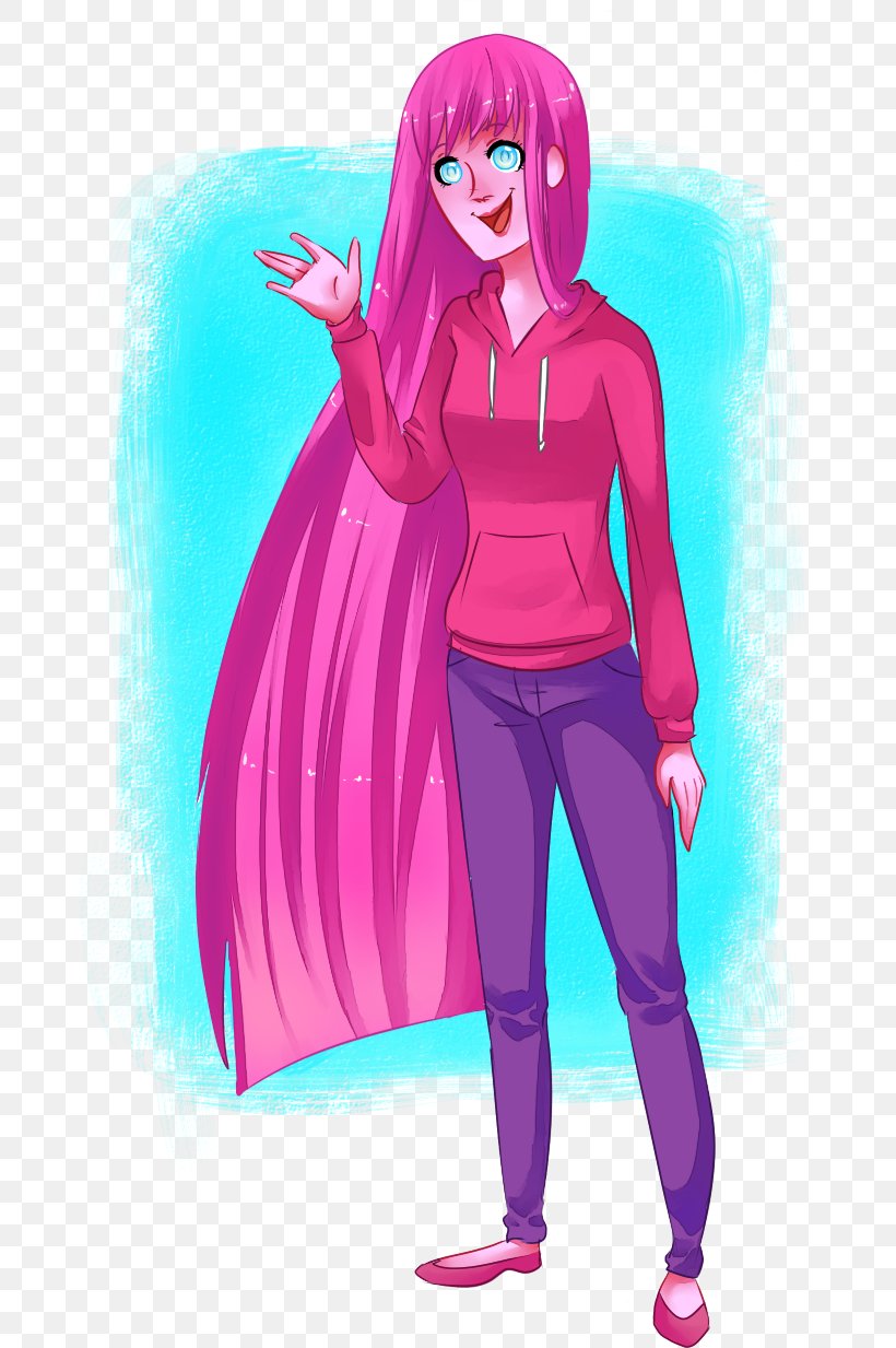 Princess Bubblegum Fionna And Cake Chewing Gum Fan Art, PNG, 675x1233px, Watercolor, Cartoon, Flower, Frame, Heart Download Free