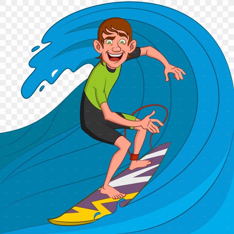 Surfing Cartoon Surfboard Wind Wave, PNG, 6000x6000px, Surfing, Aqua