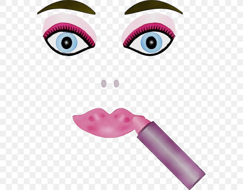 Face Pink Eyebrow Nose Clip Art, PNG, 568x640px, Watercolor, Cartoon, Eye, Eyebrow, Face Download Free