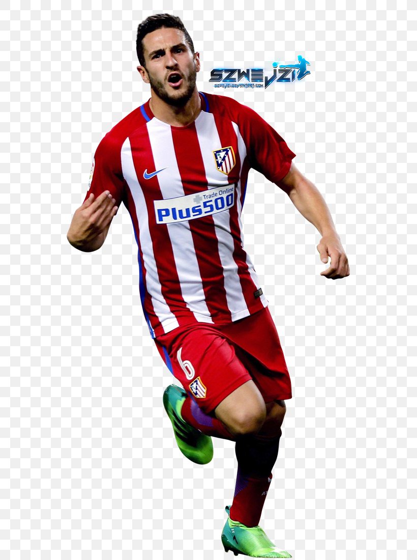 Koke Atlético Madrid Football Player Jersey, PNG, 580x1100px, 2017, Koke, Atletico Madrid, Ball, Clothing Download Free
