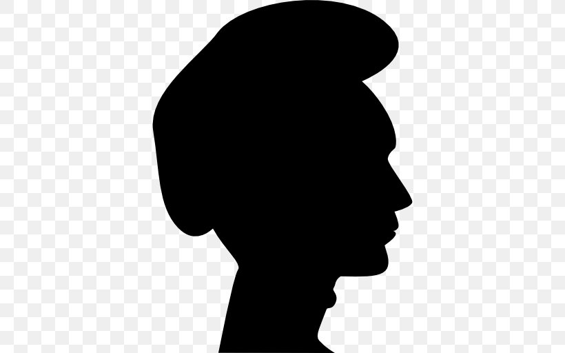 Silhouette Drawing, PNG, 512x512px, Silhouette, Black, Black And White, Drawing, Face Download Free