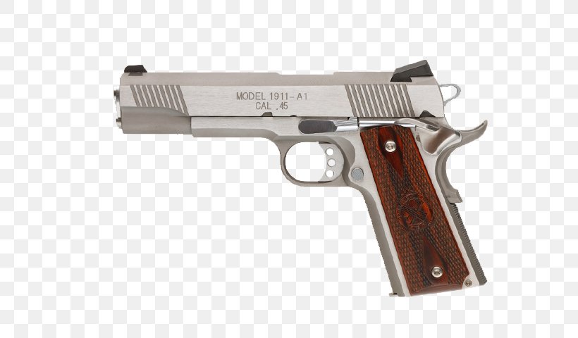 Springfield Armory M1911 Pistol .45 ACP Automatic Colt Pistol Colt's Manufacturing Company, PNG, 640x480px, 45 Acp, 380 Acp, Springfield Armory, Air Gun, Airsoft Download Free