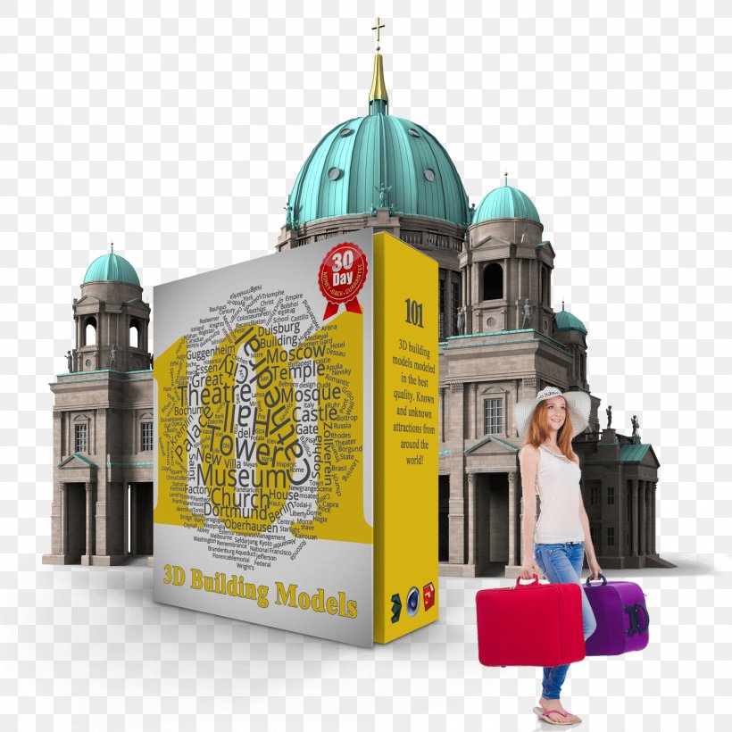 Berlin Cathedral CN Tower Building, PNG, 1500x1500px, 3d Computer Graphics, 3d Modeling, 3d Printing, Berlin Cathedral, Architecture Download Free