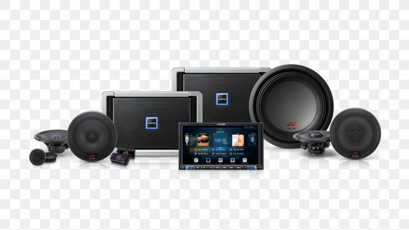 Audio Loudspeaker Alpine Electronics Multimedia Subwoofer, PNG, 1024x577px, Audio, Alpine Electronics, Amplifier, Audio Equipment, Carplay Download Free
