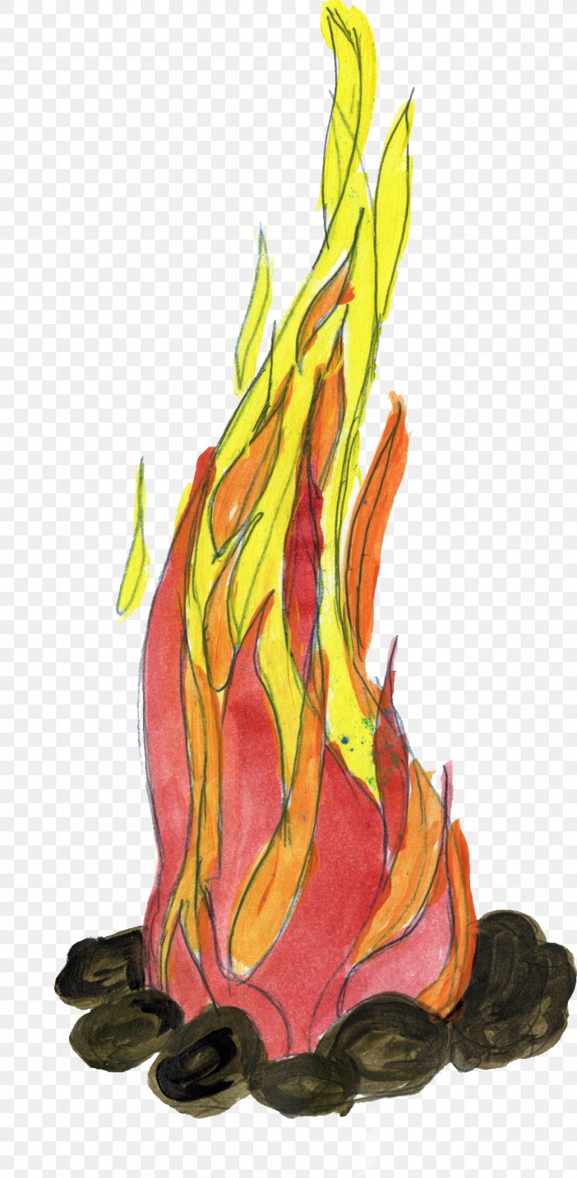 Drawing Flame Fire, PNG, 945x1928px, Drawing, Art, Candle, Cartoon, Combustion Download Free