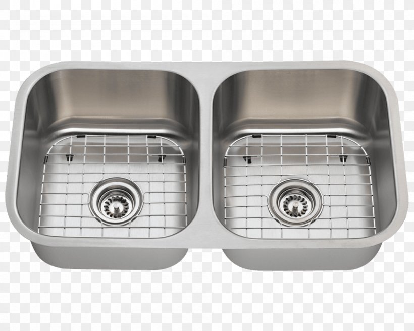 Kitchen Sink Stainless Steel Plumbing Fixtures, PNG, 1000x800px, Sink, Bathroom Sink, Bowl, Countertop, Drain Download Free