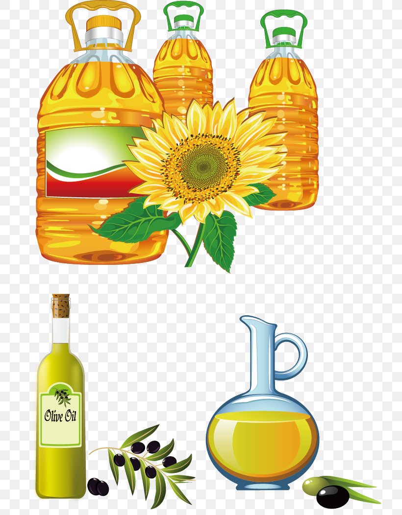 Sunflower Oil Cooking Oil Clip Art, PNG, 737x1052px, Common Sunflower, Bottle, Clip Art, Cooking Oil, Cooking Oils Download Free