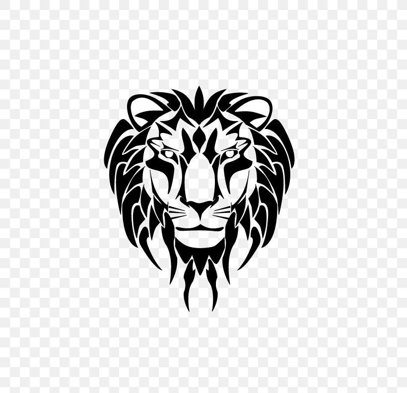 Lion Tiger Roar Clip Art, PNG, 612x792px, Lion, Big Cats, Black, Black And White, Carnivoran Download Free