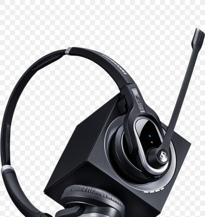 Microphone Sennheiser DW Pro 2 Headset Digital Enhanced Cordless Telecommunications, PNG, 962x1015px, Microphone, Audio, Audio Equipment, Camera Accessory, Communication Download Free