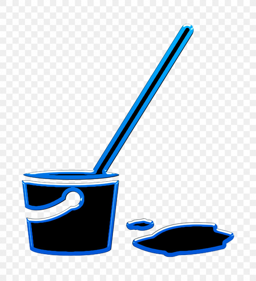 Tools And Utensils Icon Cleaning Kit Icon Mop Icon, PNG, 1124x1234px, Tools And Utensils Icon, Cobalt, Cobalt Blue, Drinkware, Geometry Download Free
