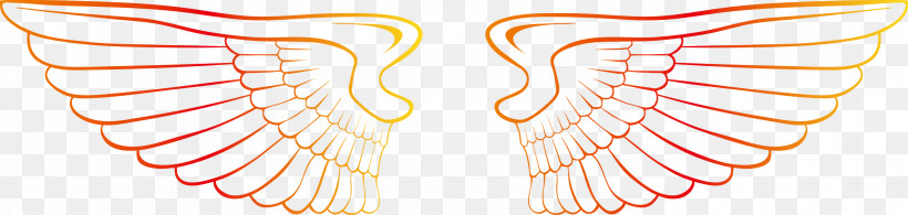 Wings Bird Wings Angle Wings, PNG, 3000x715px, Wings, Angle Wings, Bird Wings, Ear, Line Download Free