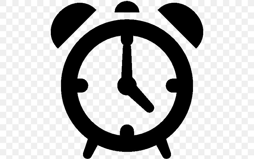 Alarm Clocks Clip Art, PNG, 512x512px, Clock, Alarm Clocks, Area, Black And White, Flip Clock Download Free