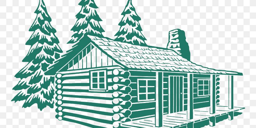 Log Cabin Cottage Clip Art Drawing, PNG, 750x410px, Log Cabin, Art, Christmas Tree, Cottage, Drawing Download Free