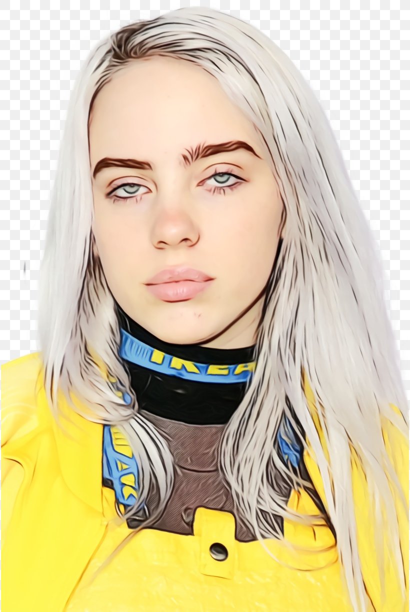 Cartoon Eyes Background, PNG, 816x1224px, Billie Eilish, American Singer, Beauty, Billboard Music Awards, Blond Download Free