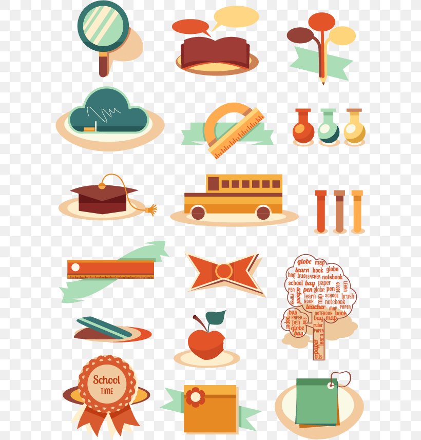 Household Items Vector Image Collection, PNG, 604x857px, Education, Artwork, Chemical Element, Clip Art, Food Download Free