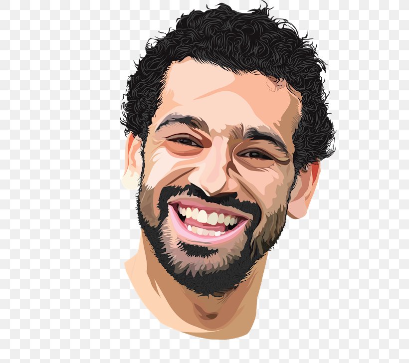 Mohamed Salah Liverpool F.C. Art Football Vector Graphics, PNG, 530x728px, Mohamed Salah, Art, Beard, Cartoon, Cheek Download Free