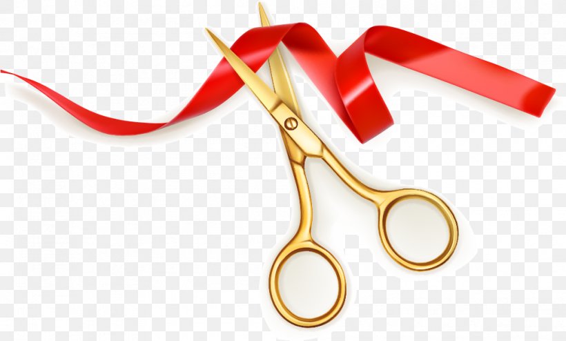 Scissors Ribbon Opening Ceremony Cutting, PNG, 1005x606px, Scissors, Cutting, Opening Ceremony, Red Ribbon, Ribbon Download Free