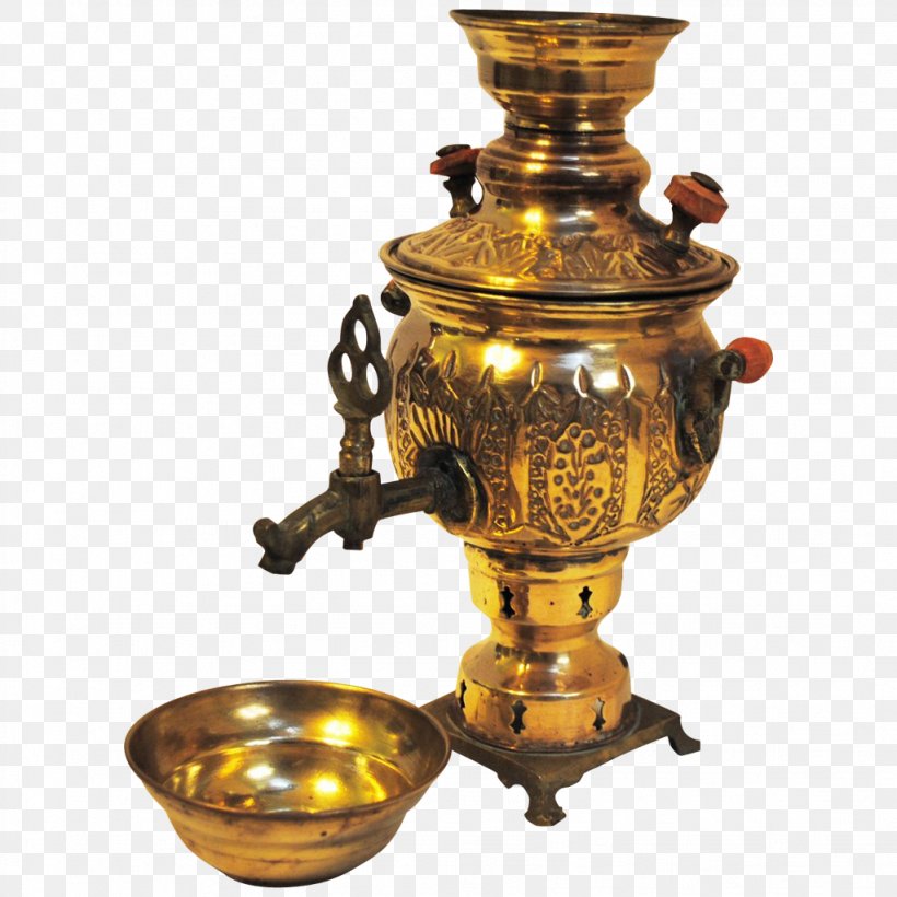 Teapot Samovar Furniture Brass, PNG, 1023x1023px, Tea, Antique, Artifact, Brass, Chairish Download Free