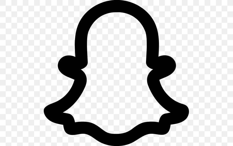 Snapchat Clip Art, PNG, 512x512px, Snapchat, Area, Artwork, Black And White, Body Jewelry Download Free