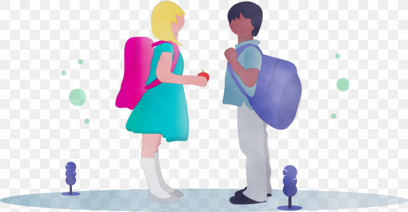 Holding Hands, PNG, 3000x1564px, Back To School, Animation, Boy, Cartoon, Conversation Download Free