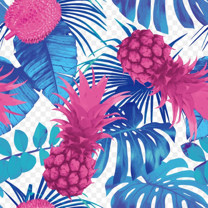 Royalty-free Tropics Arecaceae Illustration, PNG, 1002x1002px, Royaltyfree, Arecaceae, Banana Leaf, Blue, Color Download Free