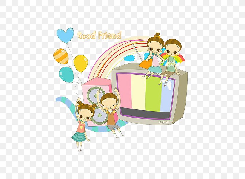Television Download Illustration, PNG, 541x600px, Television, Area, Art, Cartoon, Color Television Download Free