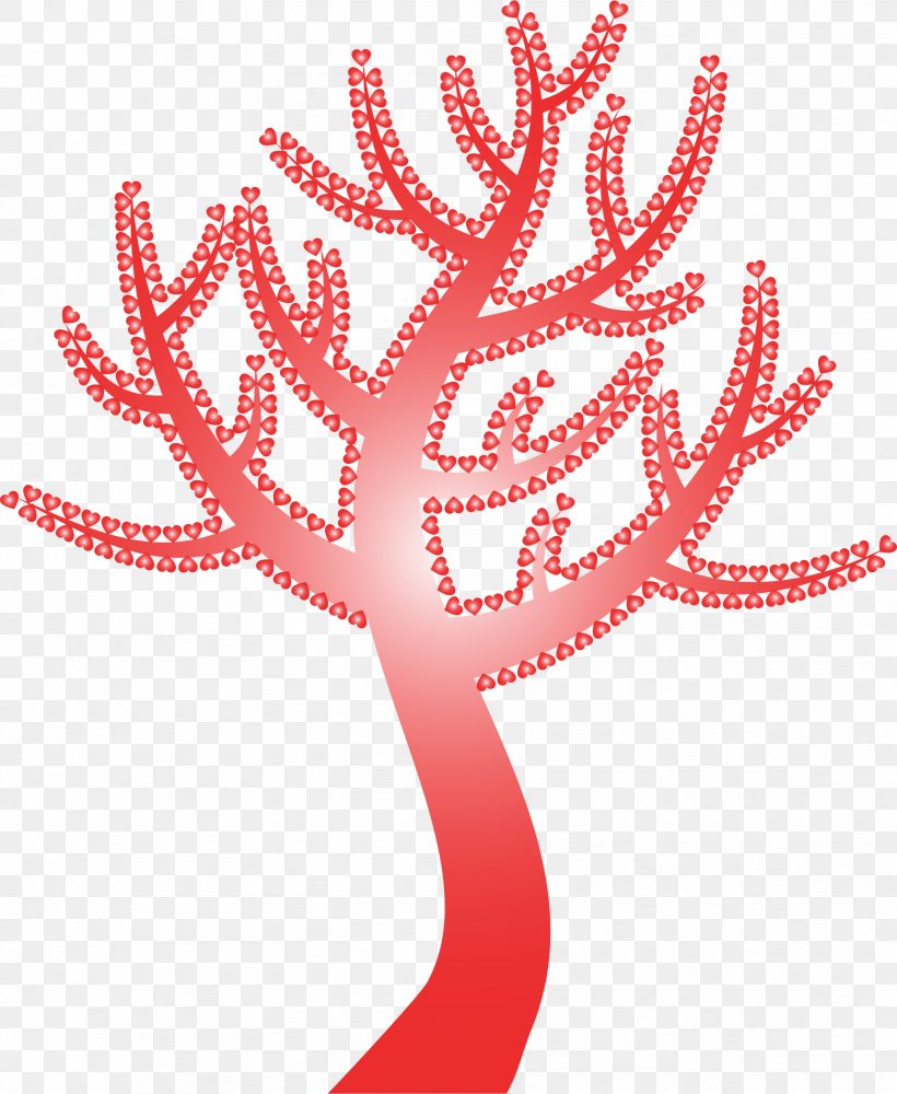 Tree Valentine's Day Clip Art, PNG, 1778x2170px, Tree, Art, Branch, Color, Drawing Download Free